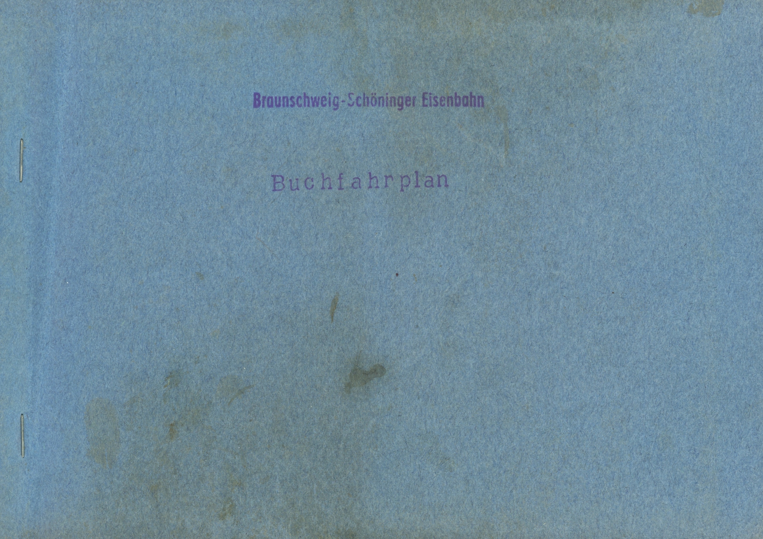 Buchfahrplan 1966