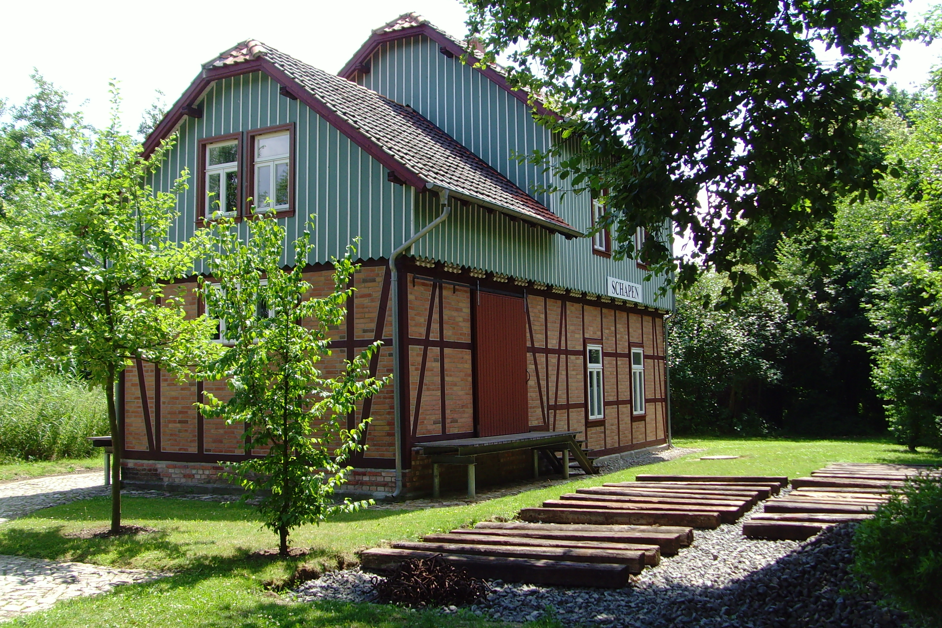 Empfangsgeb�ude Schapen, renoviert 2008
