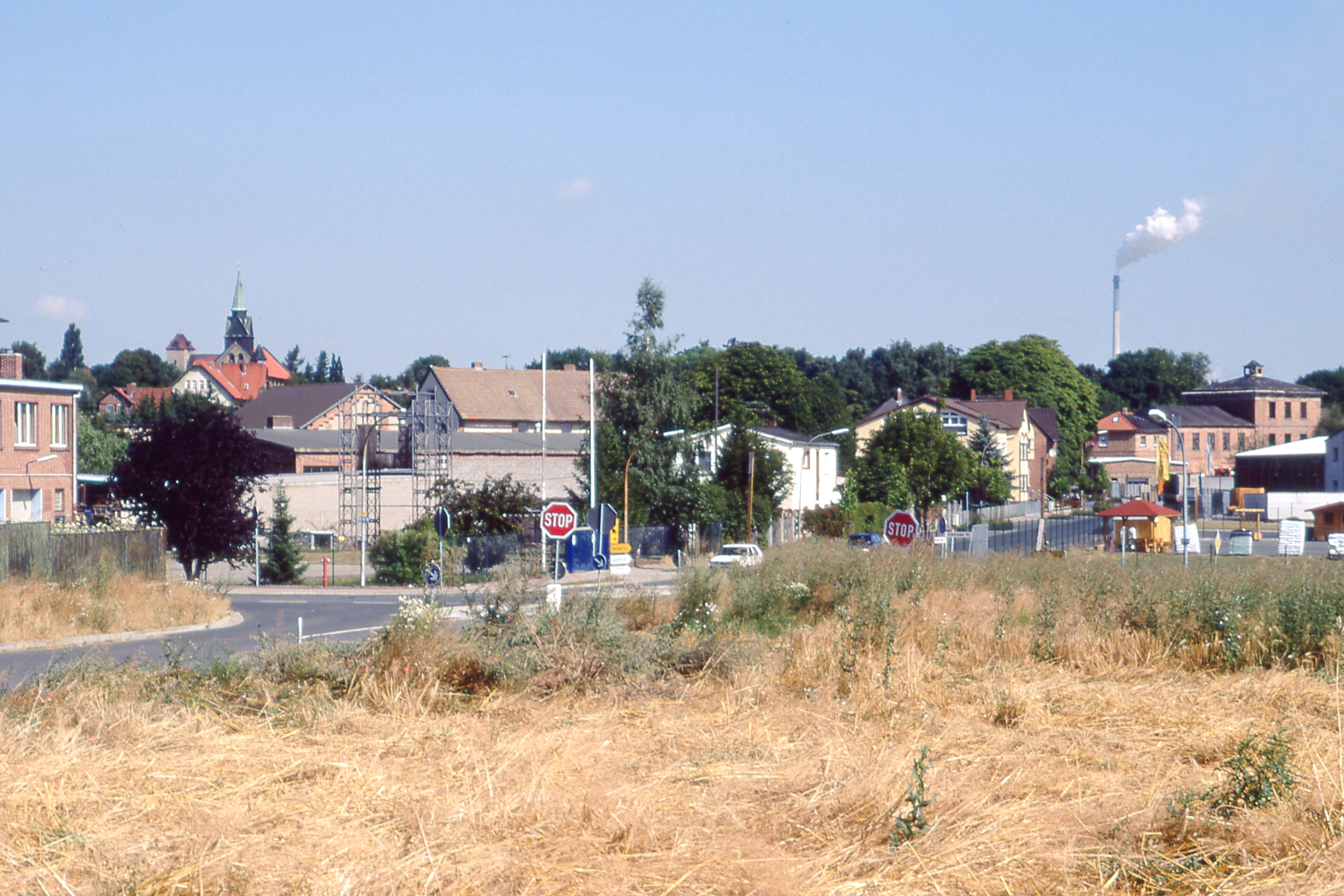 Blick auf den ehemaligen Bahnhof Sch�ningen-S�d