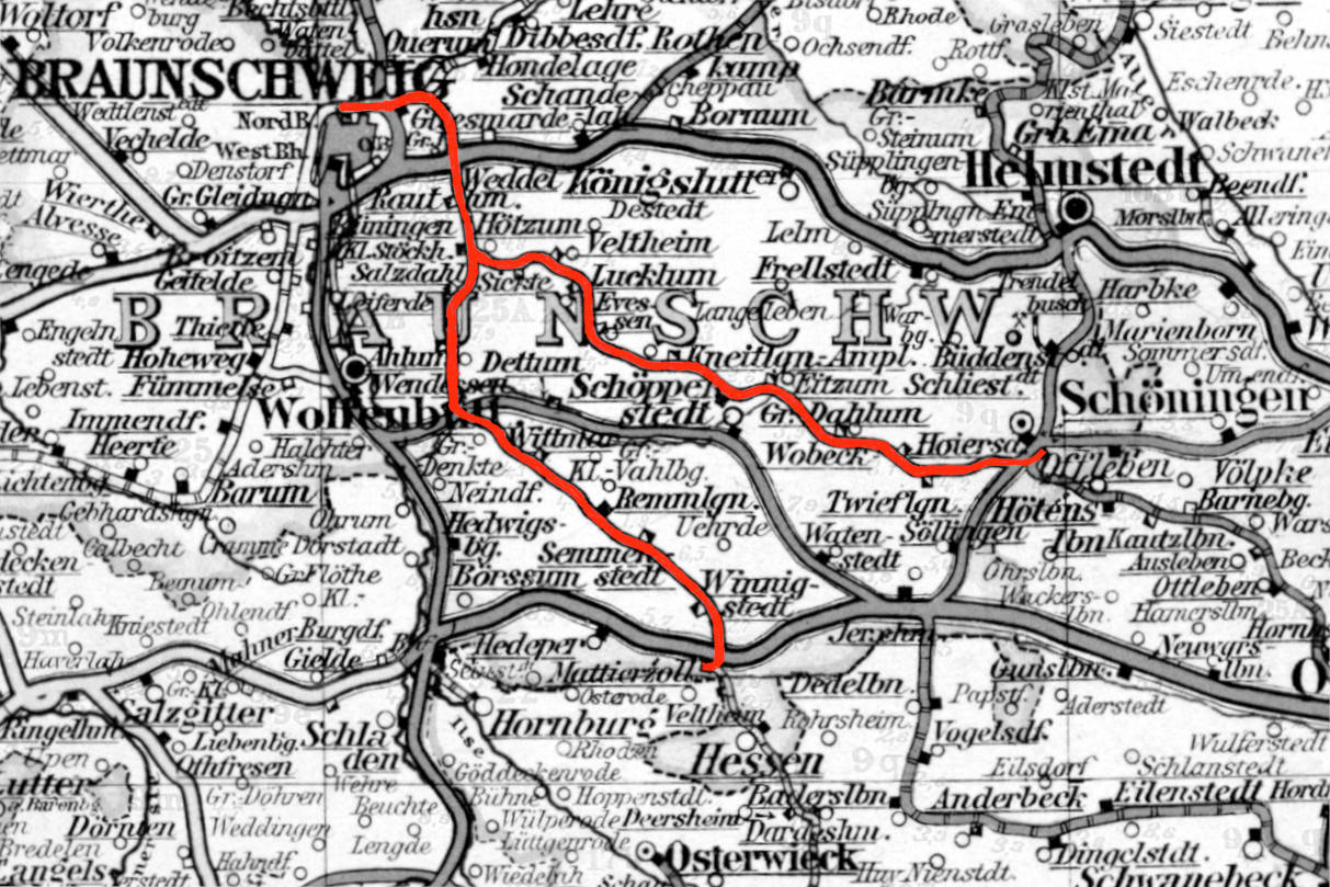 Streckennetz der BSE